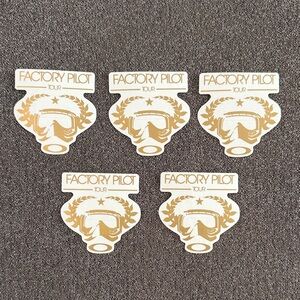 Oakley Vintage Factory Pilot Tour Stickers Lot of 5 NEW